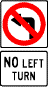 no left turn