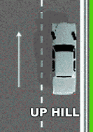 up hill